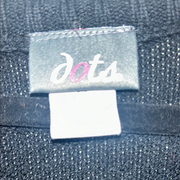 40. Dots Black V-Neck Knit Sweater Tunic size M - Picture 2 of 6